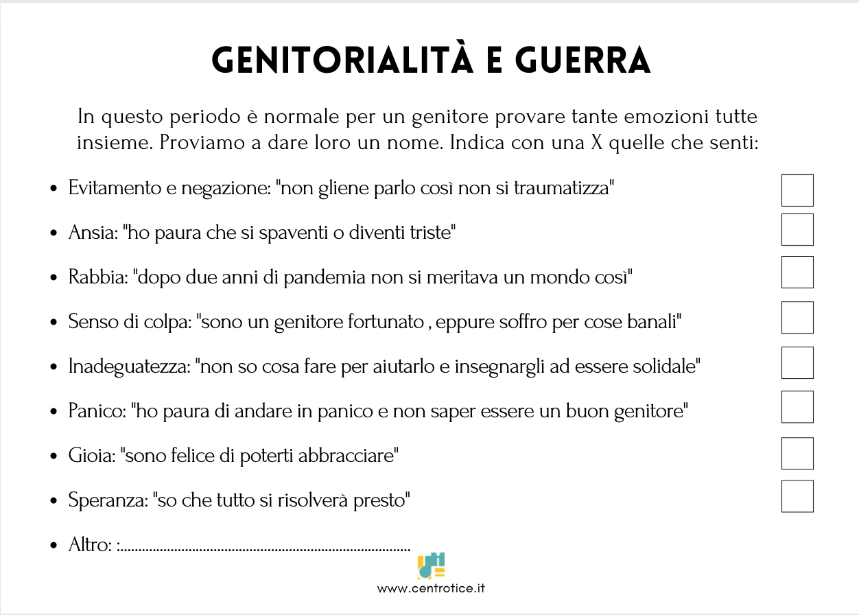 Come parlare della guerra ai più piccoli - Centro Tice