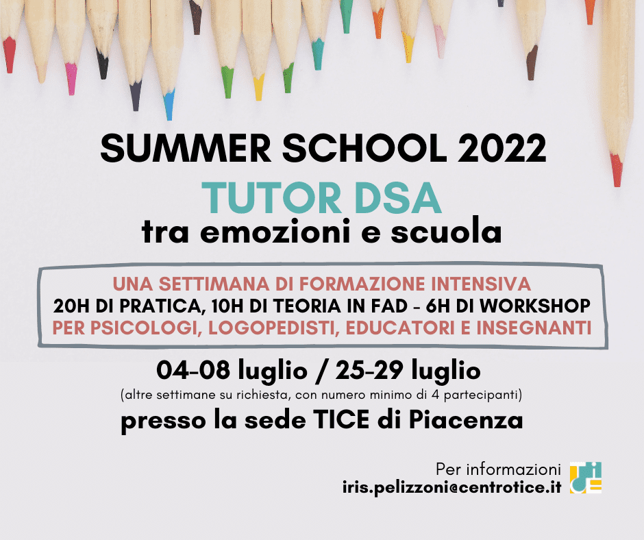 SUMMER SCHOOL - Centro Tice Summer Tutor Dsa
